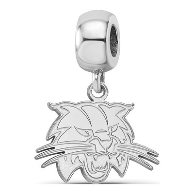 Ohio University Sterling Silver Small Bobcat Dangle Bead