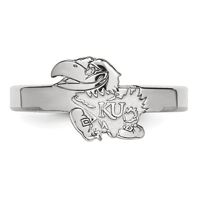 University of Kansas Sterling Silver Jayhawk Toe Ring – view 4