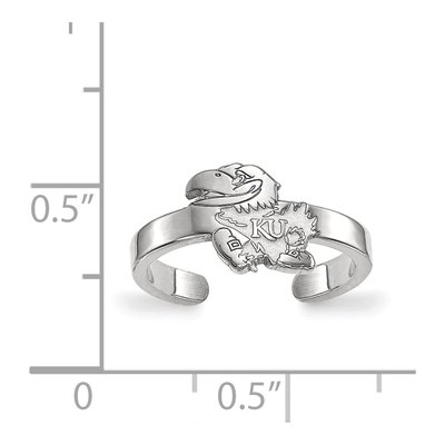 University of Kansas Sterling Silver Jayhawk Toe Ring – view 5