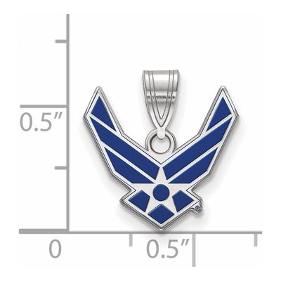United States Air Force Academy Sterling Silver U.s Air Enamel Pendant – view 2
