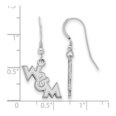 College of William & Mary Sterling Silver Wire Earrings – view 2