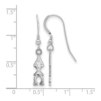 Alpha Chi Omega Sterling Silver Greek Letter Earrings – view 2