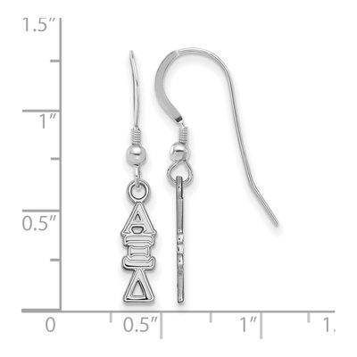 Alpha Xi Delta Sterling Silver Earrings – view 2