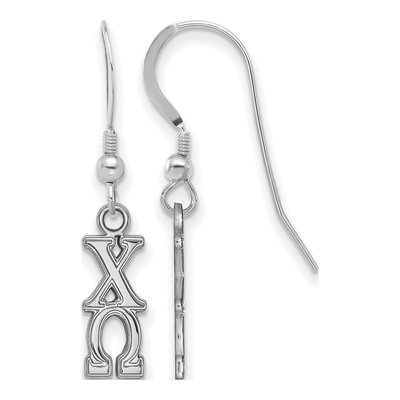 Chi Omega Sterling Silver Earrings
