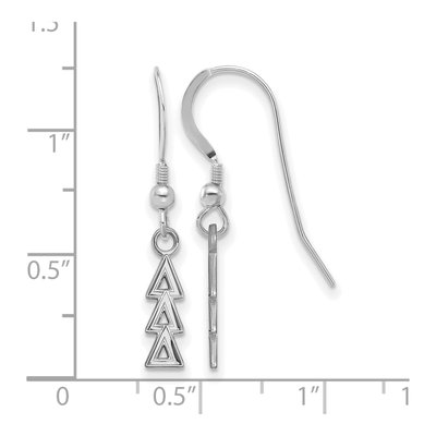Delta Delta Delta Sterling Silver Earrings – view 2