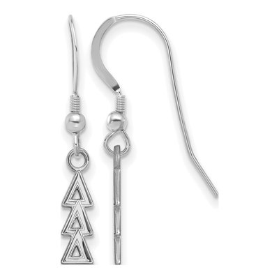 Delta Delta Delta Sterling Silver Earrings