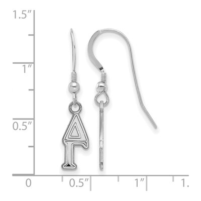 Delta Gamma Sterling Silver Earrings – view 2
