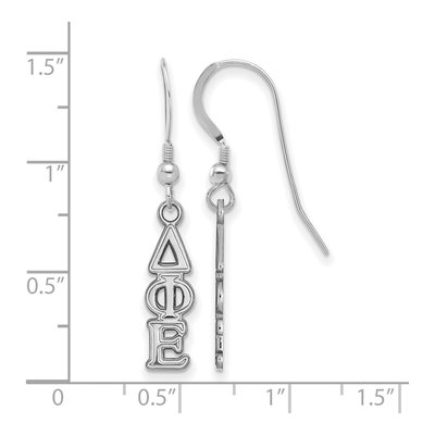 Delta Phi Epsilon Sterling Silver Wire Earrings – view 2