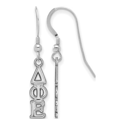 Delta Phi Epsilon Sterling Silver Wire Earrings