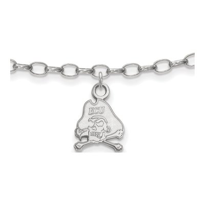 East Carolina University Sterling Silver Extra Small Pirates Anklet