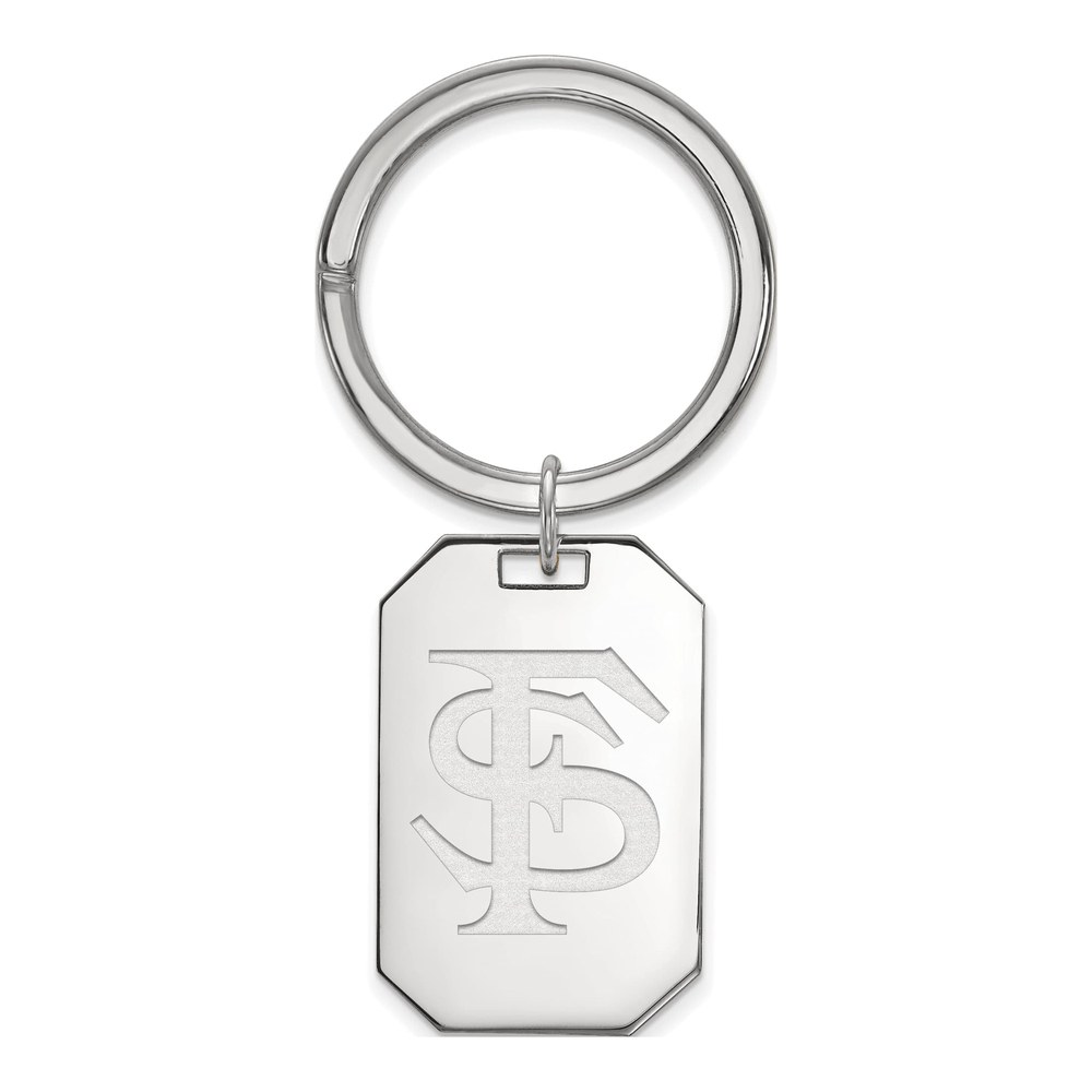 Florida State F-S Sterling Silver Key Ring