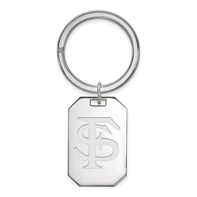Florida State F-S Sterling Silver Key Ring