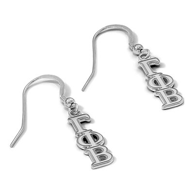 Gamma Phi Beta Sterling Silver Earrings – view 3