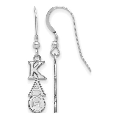 Kappa Alpha Theta Sterling Silver Wire Earrings