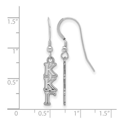 Kappa Kappa Gamma Sterling Silver Earrings – view 2