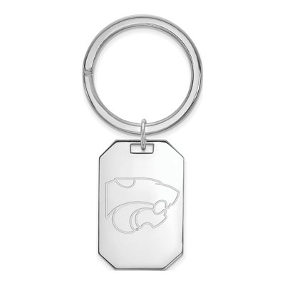Kansas State Wildcats Sterling Silver Key Ring