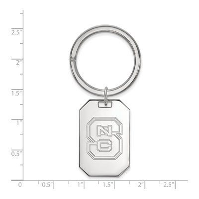 NC State Wolfpack Sterling Silver Key Ring – view 2