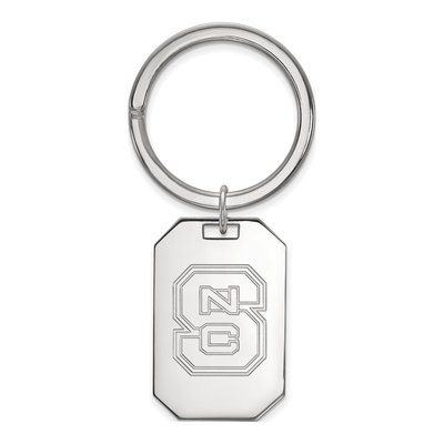 NC State Wolfpack Sterling Silver Key Ring