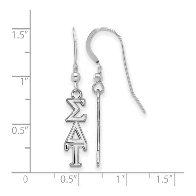Sigma Delta Tau Sterling Silver Earrings – view 2