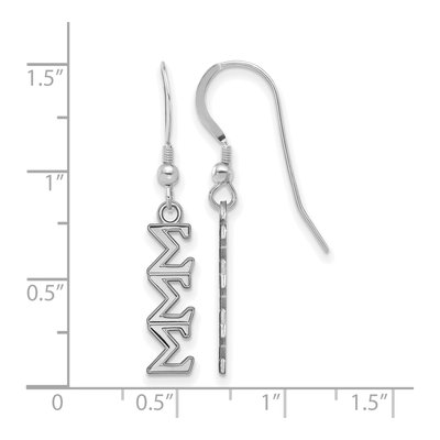 Sigma Sigma Sigma Sterling Silver Earrings – view 2