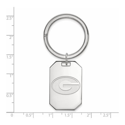 University of Georgia Letter G Sterling Silver Key Ring – view 2