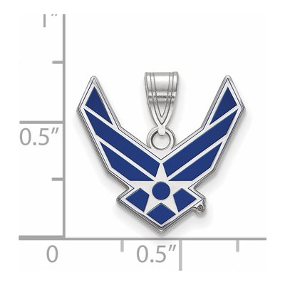 United States Air Force Academy Sterling Silver U.s Air Enamel Pendant – view 2