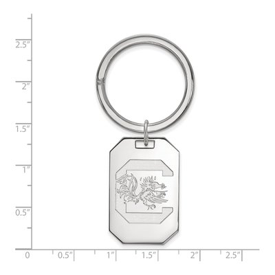 University of South Carolina Sterling Silver Key Ring – view 2
