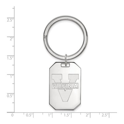 UVA Sterling Silver Key Ring – view 2