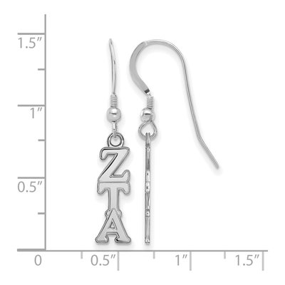 Zeta Tau Alpha Sterling Silver Earrings – view 2
