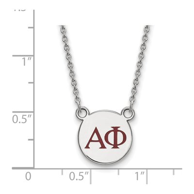 Alpha Phi Sterling Silver Small Sorority Necklace – view 2