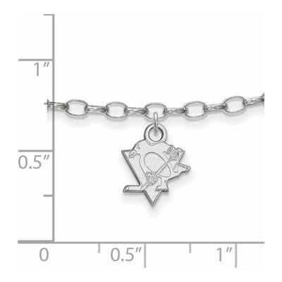 Pittsburgh Penguins Sterling Silver Extra Small Anklet – view 2