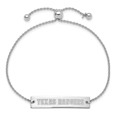 Texas Rangers Sterling Silver Adjustable Bracelet – view 2