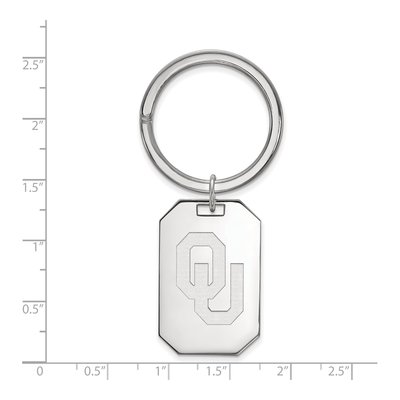 University of Oklahoma Sterling Silver Key Ring – view 2