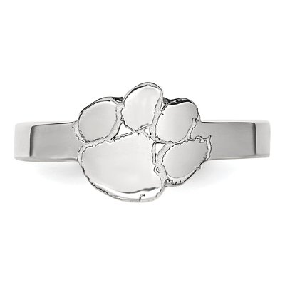 Clemson University Sterling Silver Tiger Paw Toe Ring – view 4