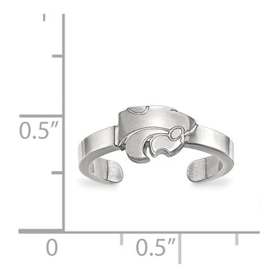 Kansas State University Sterling Silver Wildcat Toe Ring – view 5