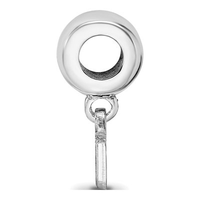 Louisiana State University Sterling Silver Extra Small LSU Dangle Bead – view 3