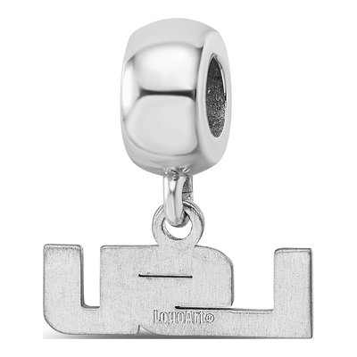 Louisiana State University Sterling Silver Extra Small LSU Dangle Bead – view 5