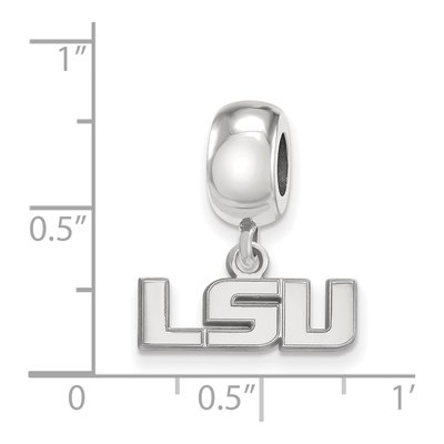 Louisiana State University Sterling Silver Extra Small LSU Dangle Bead – view 6