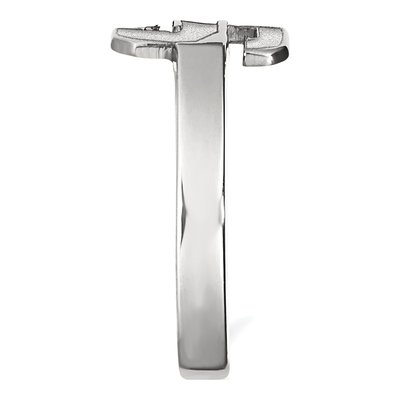 Michigan State University Sterling Silver Toe Letter S Ring – view 3