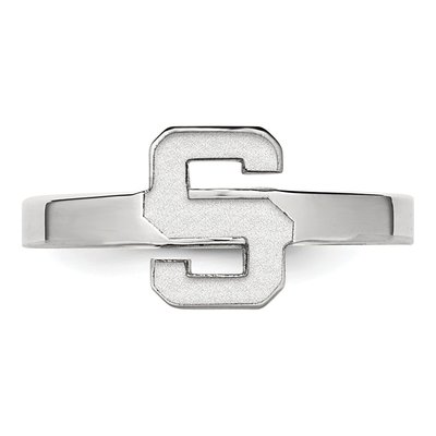 Michigan State University Sterling Silver Toe Letter S Ring – view 4