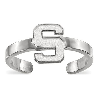 Michigan State University Sterling Silver Toe Letter S Ring