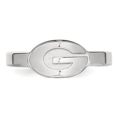 University of Georgia Sterling Silver UGA Toe Letter G Ring – view 4