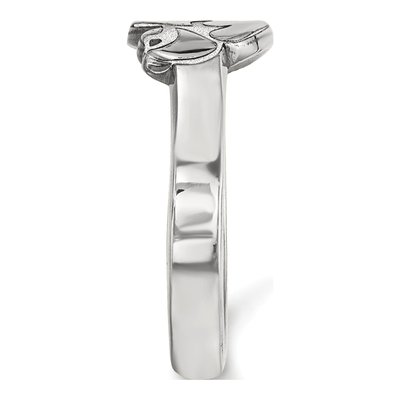 University of Iowa Sterling Silver Hawk Toe Ring – view 3