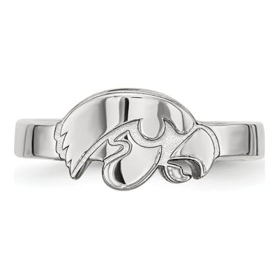 University of Iowa Sterling Silver Hawk Toe Ring – view 4