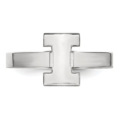 University of Illinois Sterling Silver Letter I Toe Ring – view 4