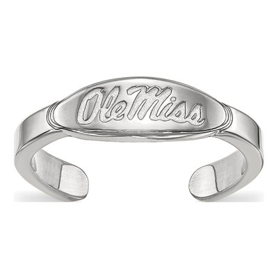 University of Mississippi Sterling Silver Ole Miss Toe Ring