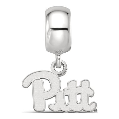 University of Pittsburgh Sterling Silver Extra Small Dangle Bead – view 4