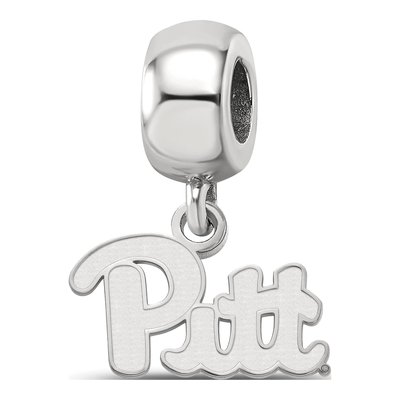 University of Pittsburgh Sterling Silver Extra Small Dangle Bead