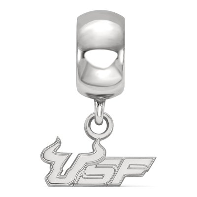 University of South Florida Sterling Silver USF Bulls Dangle Bead – view 2