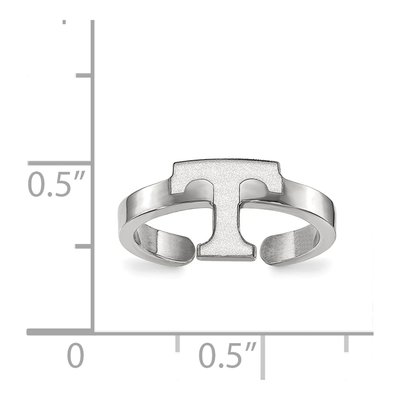 University of Tennessee Sterling Silver Toe Letter T Ring – view 5